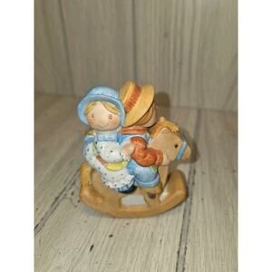 Vintage 1981 Holly Hobbie Miniature Hobby Horse Fun Robbie & Holly Boho Heritage